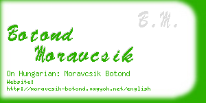 botond moravcsik business card